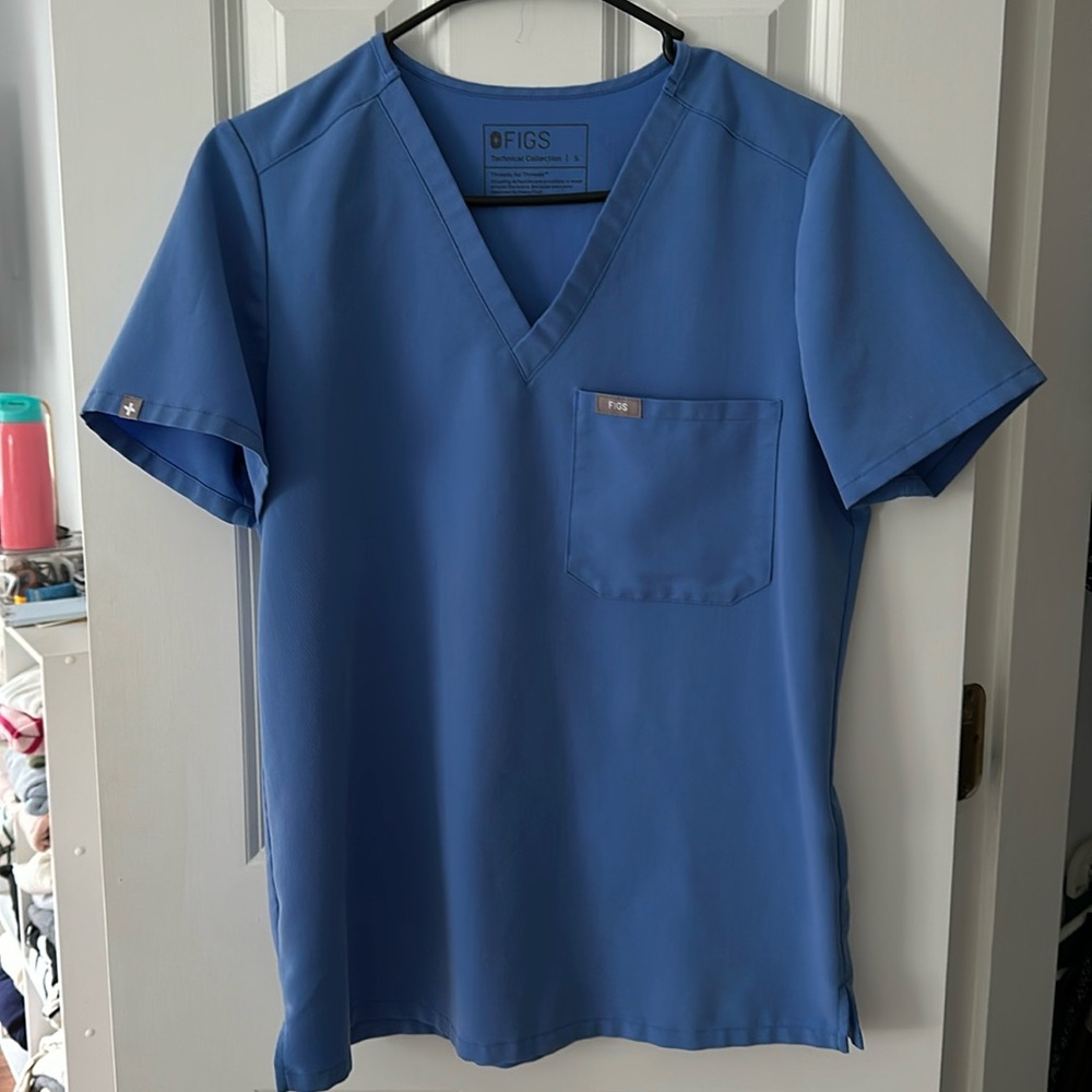 Light Blue Figs Top